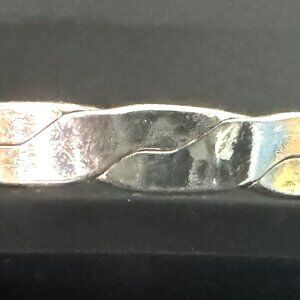 Sterling Silver Braided Bangle Bracelet-Mexico